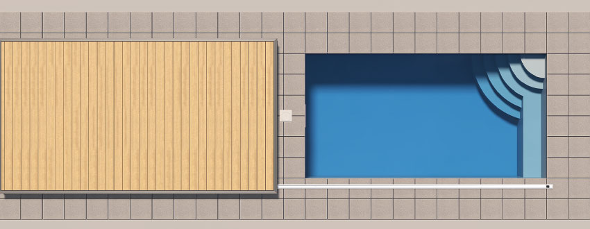Lange Seite Pooldeck