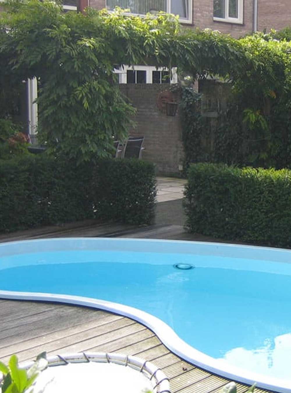 Polyfaser Nierenförmige Einstückbecken