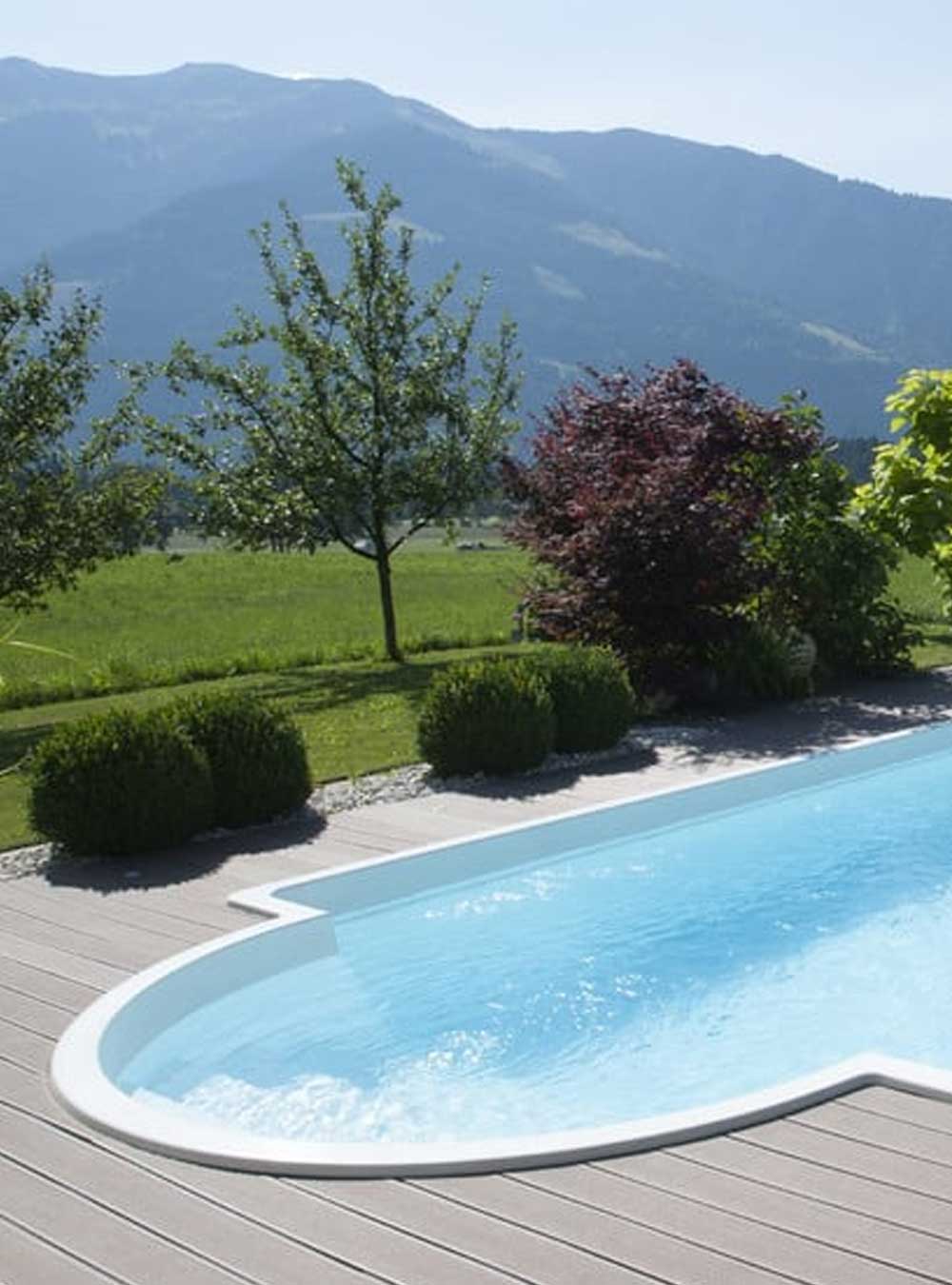 Polyfaser Einstückbecken mit Römertreppe