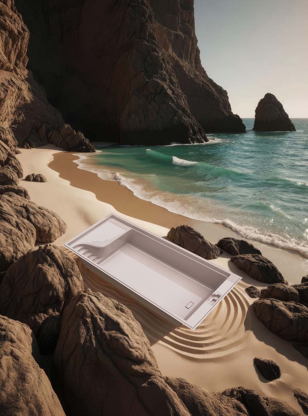 Waterrow Sunlounge Poolbecken