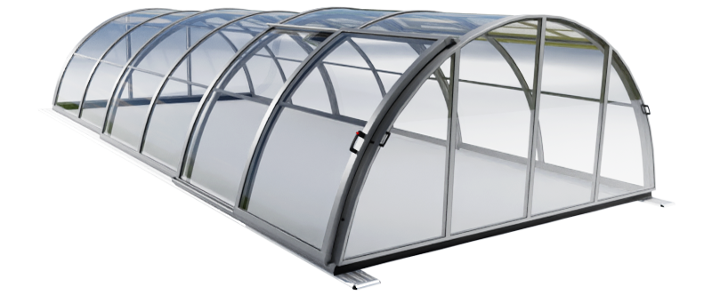 Diamant Pool-Überdachung Praktik