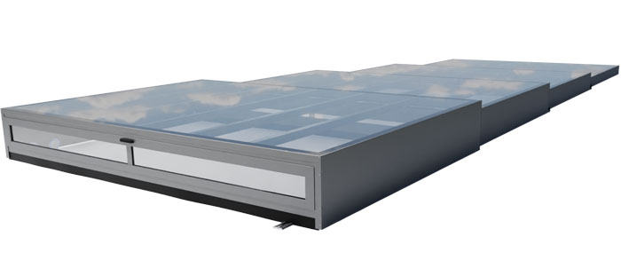 Diamant Pool-Überdachung SkyLINE