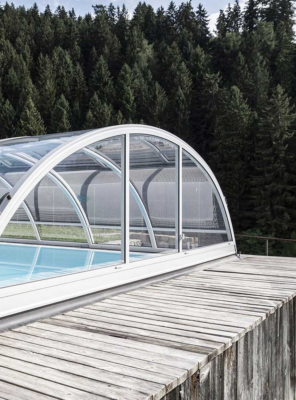 Polyfaser mittelhohe Pool Überdachungen