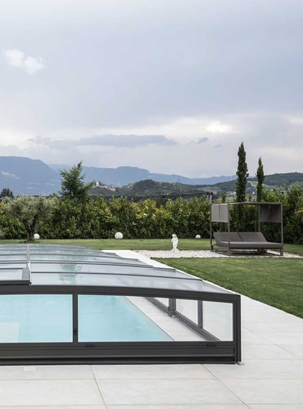 Polyfaser flache Pool Überdachungen