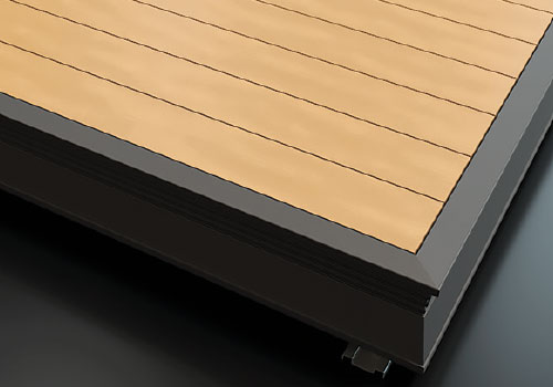 poolDECK einseitiges Schienensystem