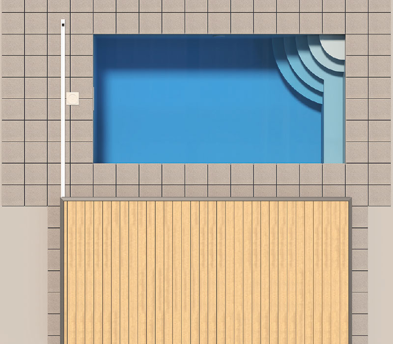 Lange Seite Pooldeck